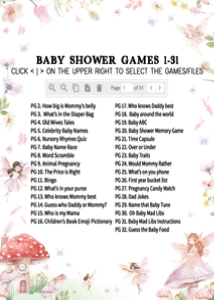 1011 Little Fairy Baby Shower Games design preview