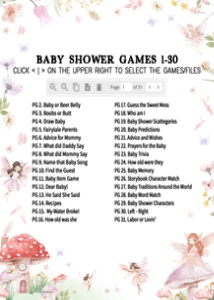 1011 Little Fairy Baby Shower Games Bundle 2 B: 1011 Little Fairy Baby Shower Games