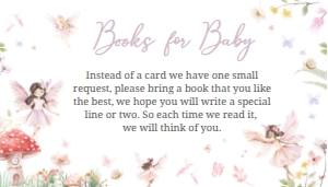 1011 Little Fairy Baby Shower Books for Baby B: 1011 Little Fairy Baby Shower Invitation Set