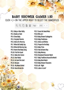 1024 A Little Honey Baby Shower Games Bundle 2 A: 1024 A Little Honey Baby Shower Games Bundle
