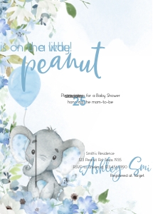 1024 A Little Honey Baby Shower Invitation Set design preview