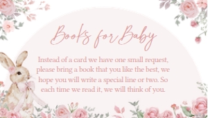 1025 Girl Some Bunny Baby Shower Books for Baby A: 1025 Girl Some Bunny Baby Shower Invitation Set