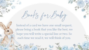 1026 Boy Some Bunny Baby Shower Books for Baby A: 1026 Boy Some Bunny Baby Shower Invitation Set