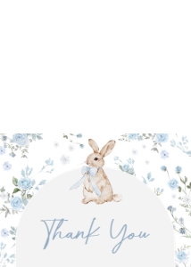 1026 Boy Some Bunny Baby Shower Thank You Card A: 1026 Boy Some Bunny Baby Shower Invitation Set