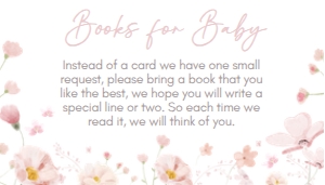1029 Baby in Bloom Baby Shower Books for Baby A: 1029 Baby in Bloom Baby Shower Invitation Set