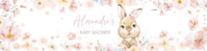 1029 Baby in Bloom Baby Shower Bottle Label design preview