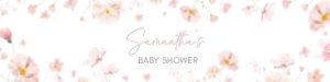 1031 Blue Baby in Bloom Baby Shower Bottle Labels design preview
