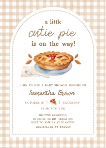 1032 Woodland Animals Baby Shower Invitation Set design preview