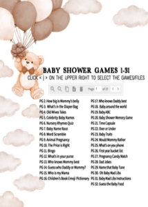 1027 Brown We Can Bearly Wait Baby Shower Games Bundle 1 B: 1027 Brown We Can Bearly Wait Baby Shower Games Bundle