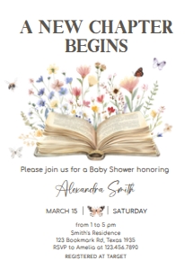 1034 Storybook Baby Shower Invitation design preview