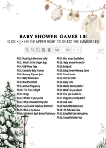1035 Coquette Baby in Bloom Baby Shower Games Bundle design preview