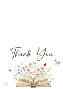 1034 Storybook Baby Shower Thank You Card A: 1034 Storybook Baby Shower Invitation Set