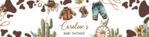 1039 Cowboy Baby Shower Bottle Label A: 1039 Cowboy Baby Shower Bottle Label