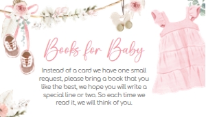 1049 Girl Boho Clothes Baby Shower Books for Baby A: 1049 Girl Boho Clothes Baby Shower Invitation Set