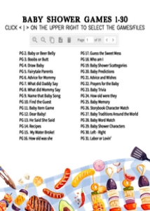 1052 BBQ Baby Shower Games Bundle 2 A: 1052 BBQ Baby Shower Games