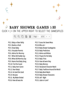 1055 Boho Retro Tiny Human Shindig Baby Shower Games Bundle 2 A: 1055 Boho Retro Tiny Human Shindig Baby Shower Games