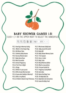 1056 A Little Cutie Baby Shower Games Bundle 1 A: 1056 A Little Cutie Baby Shower Games