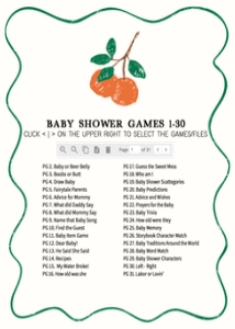 1056 A Little Cutie Baby Shower Games Bundle 2 A: 1056 A Little Cutie Baby Shower Games