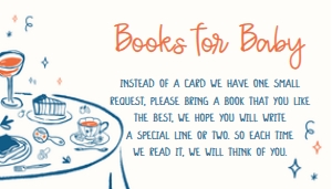 1057 Hand Drawn Boy Baby Brunch Baby Shower Books for Baby A: 1057 Hand Drawn Boy Baby Brunch Baby Shower Invitation Set