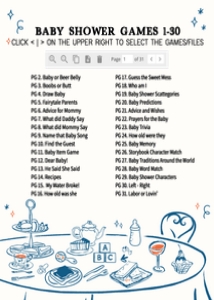1057 Hand Drawn Boy Baby Brunch Baby Shower Games Bundle 2 A: 1057 Hand Drawn Boy Baby Brunch Baby Shower Games