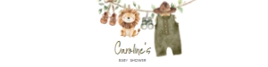 1059 Safari Clothes Baby Shower Bottle Label design preview