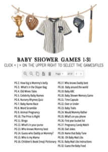1062 A Little Slugger Baby Shower Games Bundle 1 A: 1062 A Little Slugger Baby Shower Games