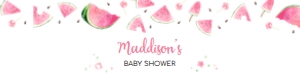 1073 Watermelon Baby Shower Bottle Label A: 1073 Watermelon Baby Shower Bottle Labels