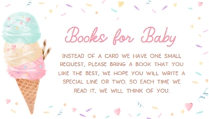 1074 Sprinkled with Love Ice Cream Baby Shower Books for Baby A: 1074 Sprinkled with Love Ice Cream Baby Shower Invitation Set