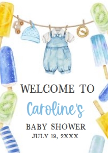 1076 Ready to Pop Baby Shower Welcome Sign A4 A: 1076 Ready to Pop Baby Shower Mega Bundle
