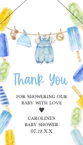 1076 Ready to Pop Baby Shower Favor Tag with Line A: 1076 Ready to Pop Baby Shower Mega Bundle