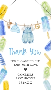 1076 Ready to Pop Baby Shower Favor Tag design preview