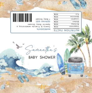 709 Baby on Board Baby Shower Candy Wrapper: 709 Baby on Board Baby Shower Mega Bundle
