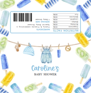 1076 Ready to Pop Baby Shower Candy Wrapper A: 1076 Ready to Pop Baby Shower Mega Bundle