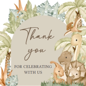 666 Neutral Hello Baby Dinosaur Baby Shower Square Favor Tag: 666 Neutral Hello Baby Dinosaur Baby Shower Mega Bundle