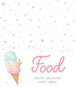 1074 Sprinkled with Love Ice Cream Baby Shower Food Label A: 1074 Sprinkled with Love Ice Cream Baby Shower Mega Bundle