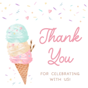 1074 Sprinkled with Love Ice Cream Baby Shower Square Favor Tag A: 1074 Sprinkled with Love Ice Cream Baby Shower Mega Bundle
