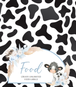 663 Boy Holy Cow Baby Shower Food Label: 663 Boy Holy Cow Baby Shower Mega Bundle