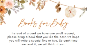 1107 Pumpkin Clothes Line Baby Shower Books for Baby A: 1107 Pumpkin Clothesline Baby Shower Invitation Set