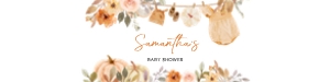 1107 Pumpkin Clothesline Baby Shower Bottle Label design preview