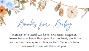 1109 Blue Pumpkin Clothes Line Baby Shower Books for Baby A: 1109 Blue Pumpkin Clothes Line Baby Shower Invitation Set