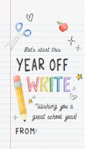 97SE Let's Start This Year Off Write Seasonal Favor Tag design preview