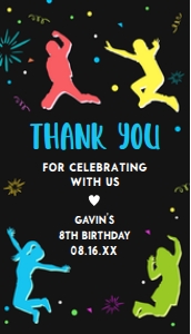 92BD Let's Jump Boy Birthday Party Favor Tag design preview