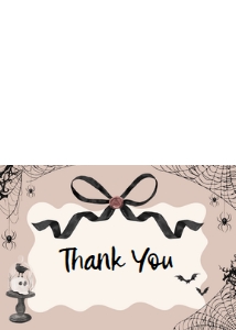 1121 Black Bow Halloween Girl A Little Boo Baby Shower Thank You Card A: 1121 Black Bow Halloween Girl A Little Boo Baby Shower Mega Bundle