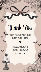 1121 Black Bow Halloween Girl A Little Boo Baby Shower Favor Tag A: 1121 Black Bow Halloween Girl A Little Boo Baby Shower Mega Bundle