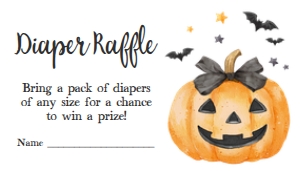 1125 Minimalist A Little Boo Baby Shower Diaper Raffle A: 1125 Minimalist A Little Boo Baby Shower Invitation Set