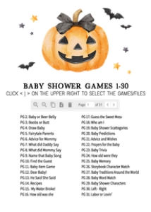 1125 Minimalist A Little Boo Baby Shower Games Bundle 2 A: 1125 Minimalist A Little Boo Baby Shower Games