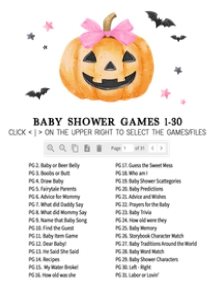 1125 Pink Minimalist A Little Boo Baby Shower Games Bundle 2 B: 1125 Pink Minimalist A Little Boo Baby Shower Mega Bundle