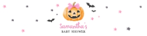 1125 Pink Minimalist A Little Boo Baby Shower Bottle Label design preview