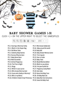 1127 Boy A Little Boo is Almost Due Baby Shower Games Bundle 1 A: 1127 Boy A Little Boo is Almost Due Baby Shower Games