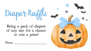 1125 Blue Minimalist A Little Boo Baby Shower Diaper Raffle C: 1125 Blue Minimalist A Little Boo Baby Shower Mega Bundle